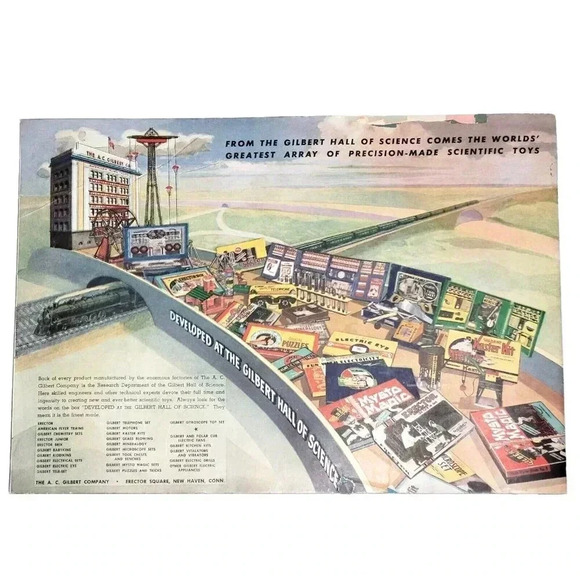 Railroading with American Flyer 1946 Gilbert Hall of Science Scale Model Rail - Picture 4 of 4